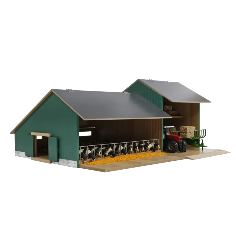 Establo con cobertizo