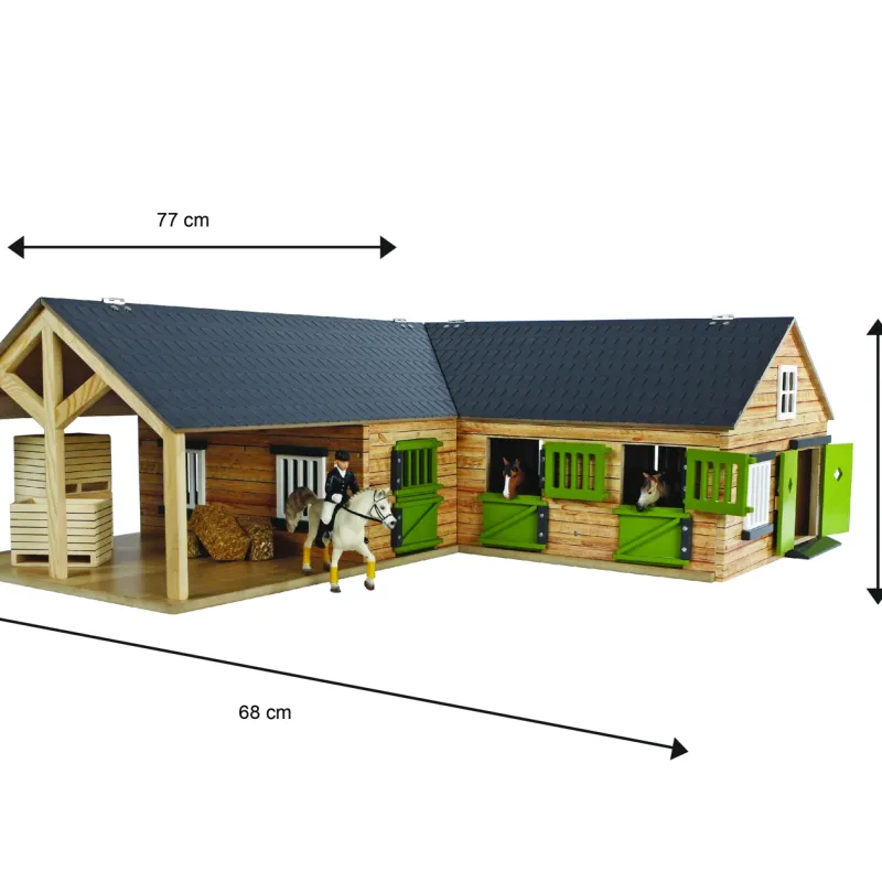 Establo esquina Caballos 3 cajas