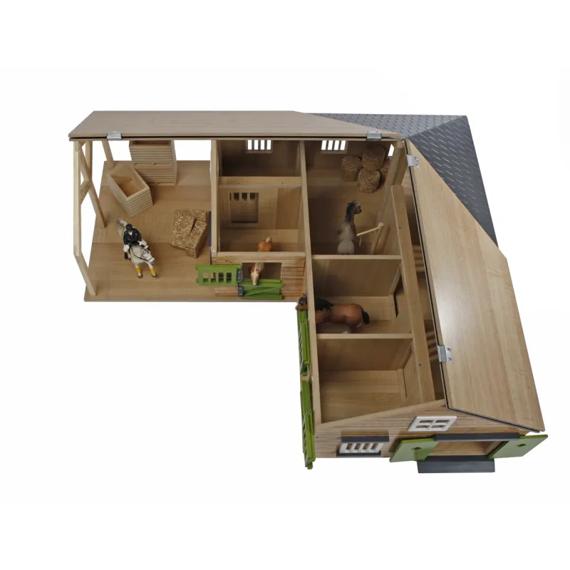 Establo esquina Caballos 3 cajas