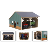 Hangar de madera para 2 tractores