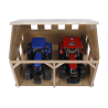 Hangar de madera para 2 tractores