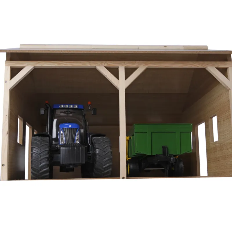 Hangar de madera para 2 tractores