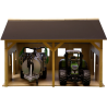 Hangar de madera para 2 tractores