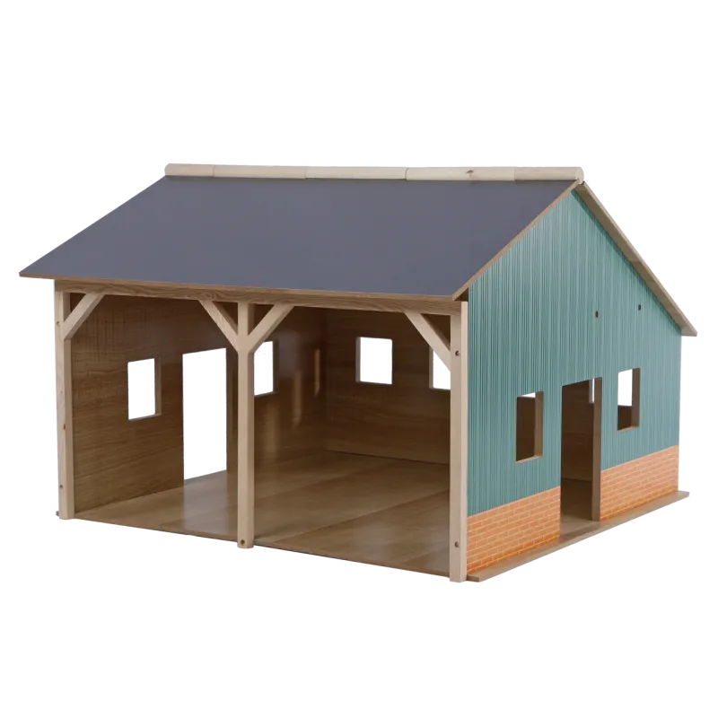 Hangar de madera para 2 tractores