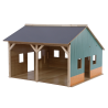 Hangar de madera para 2 tractores
