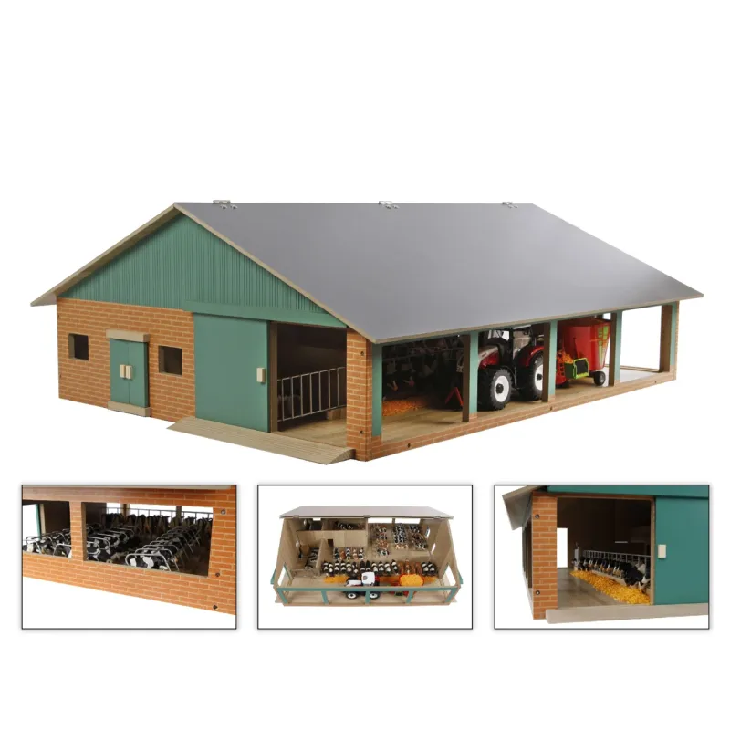 Establo con sala de ordeño - escala 1:32