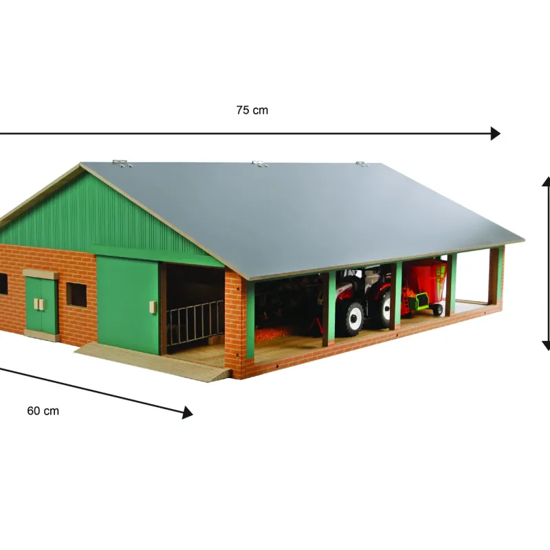 Establo con sala de ordeño - escala 1:32
