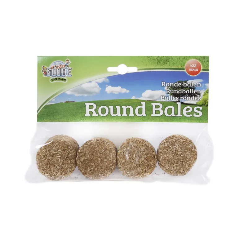 Pacas redondas 4 unidades - escala 1:32