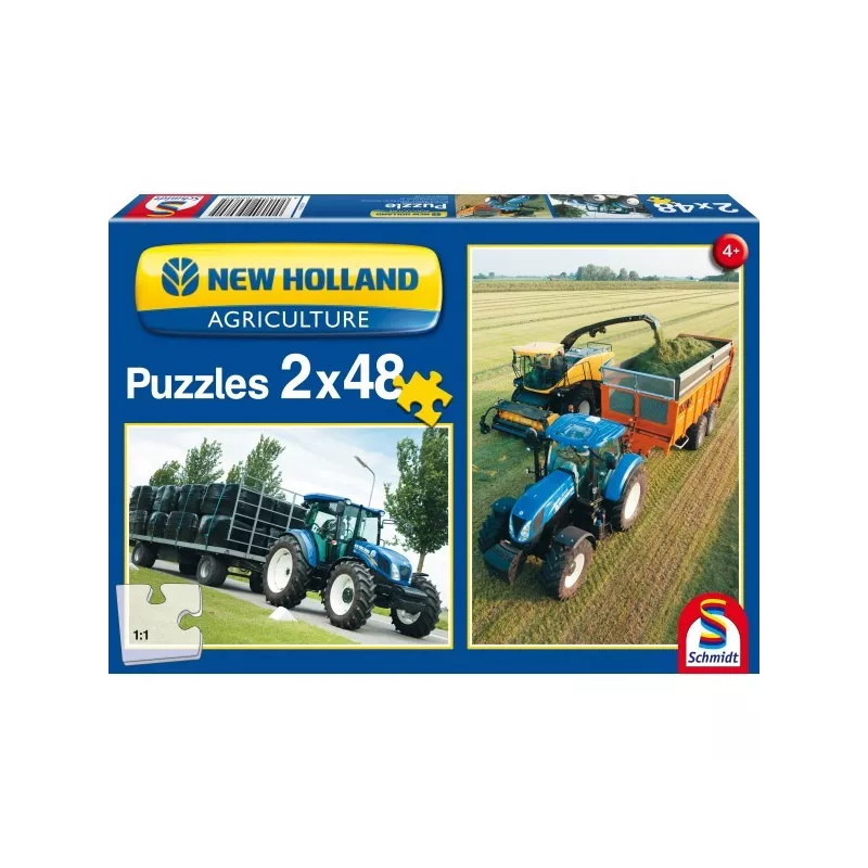 New Holland - TD5 115 / FR500: 2 x 48 piezas Puzzle