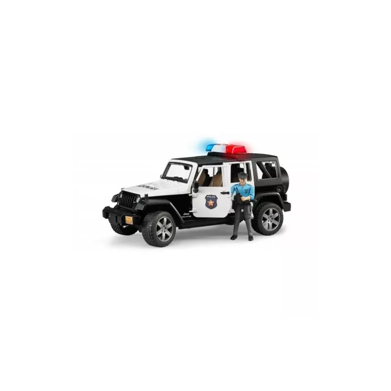 Jeep Wrangler Policia con policia y accesorios - escala 1:16