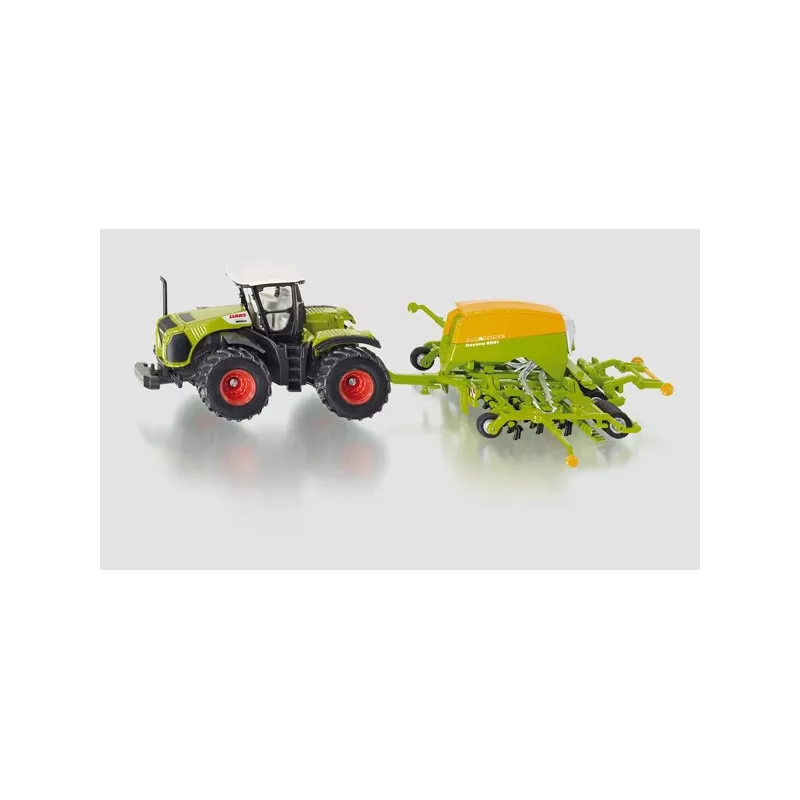 Tractor Claas con sembradora Amazone - escala 1:87