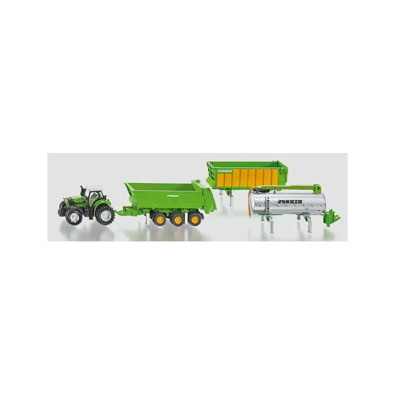 Tractor Deutz-fahr con kit remolque joskin