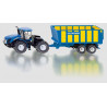 Tractor New Holland con remolque - escala 1:50