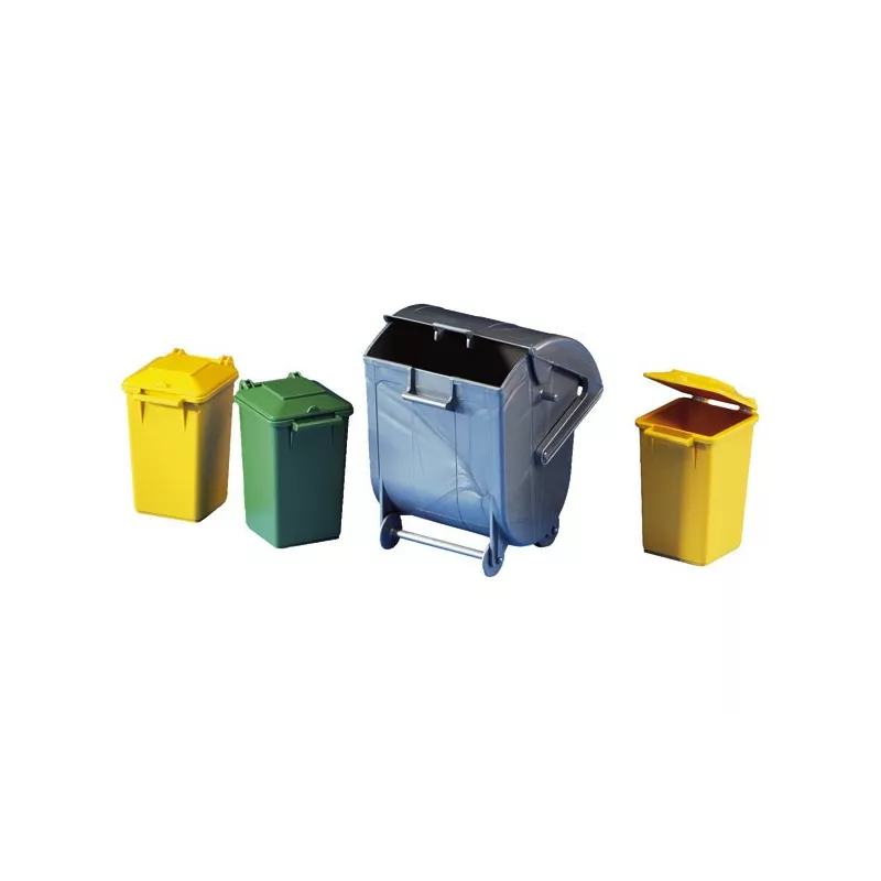 Set de contenedores de basura - escala 1:16