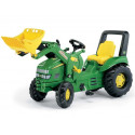 Tractor John Deere con pala a pedales