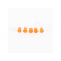 5 luces de emergencia de color naranja