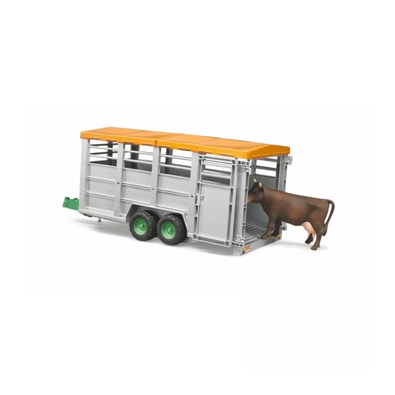 Remolque de ganado con vaca escala 1:16