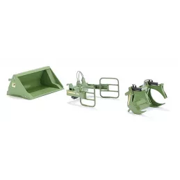Un conjunto de herramientas cargador Bressel y verde Lade