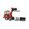 Schäffer Compact loader 2034 con figura y accesorios - escala 1:16