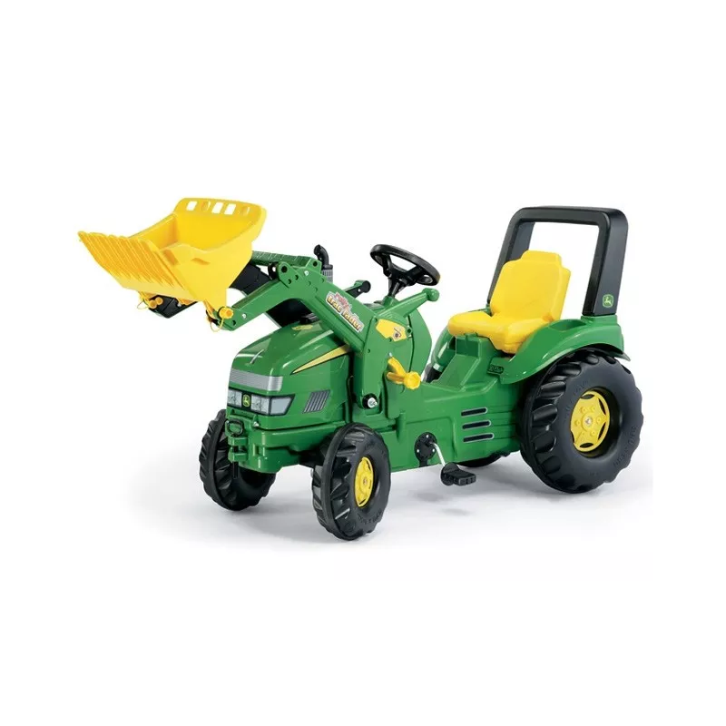 Tractor John Deere con pala a pedales