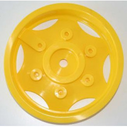 Llanta Amarilla ancha diametro 170