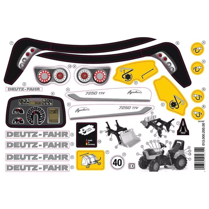 Pegatina Agrotron 7250 TTV