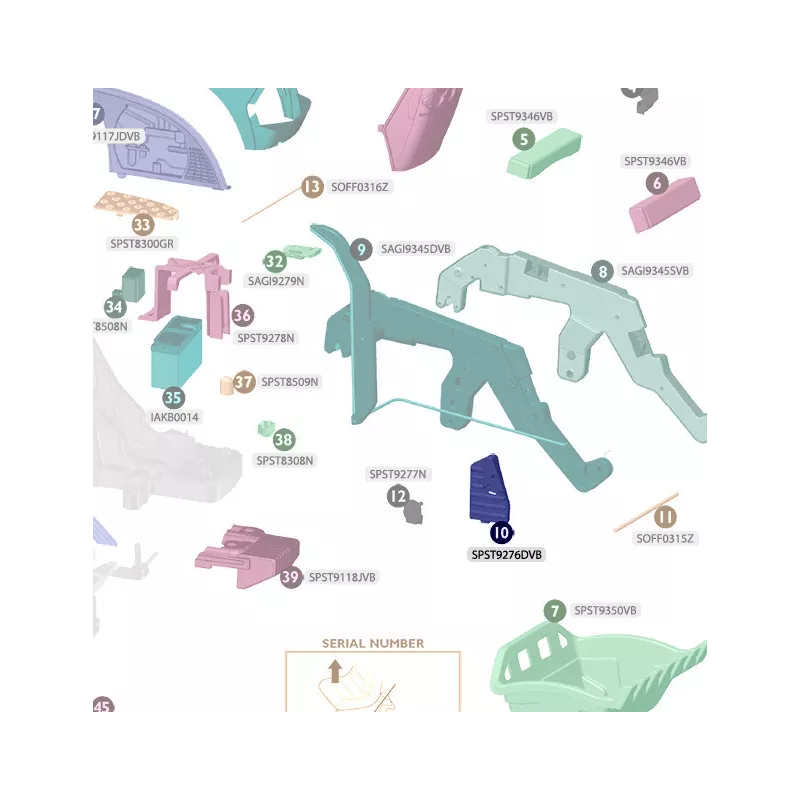 Soporte enganche pala Derecho