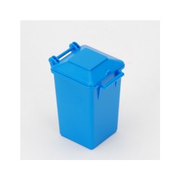 Cubo basura azul