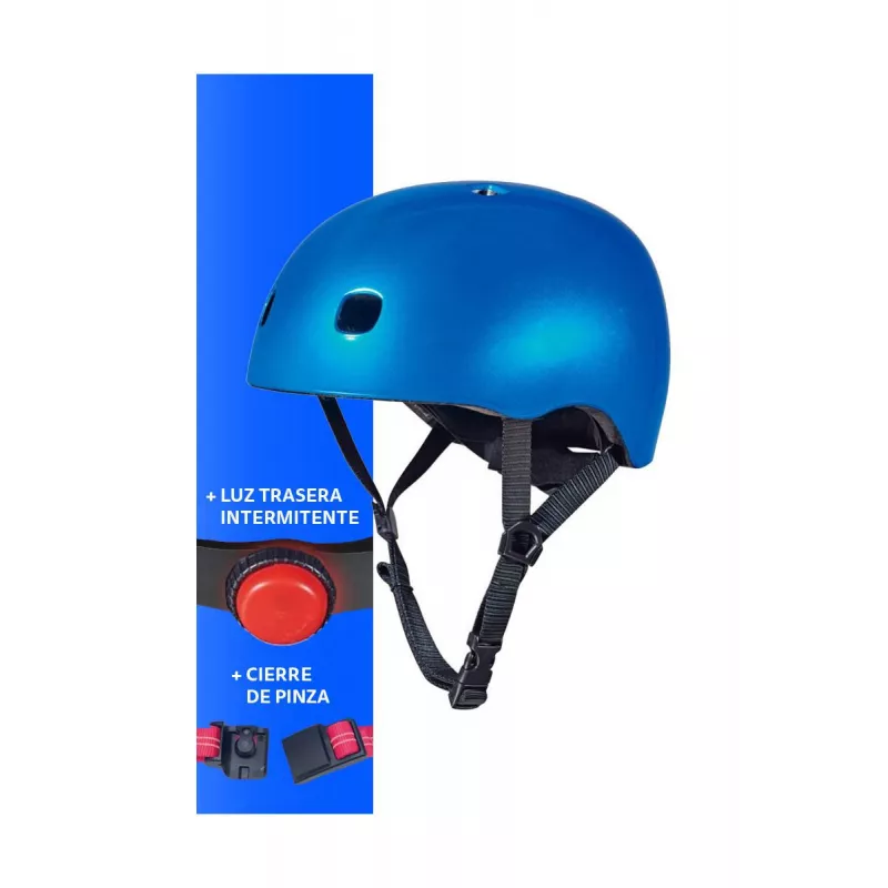 CASCO AZUL METALIZADO V2