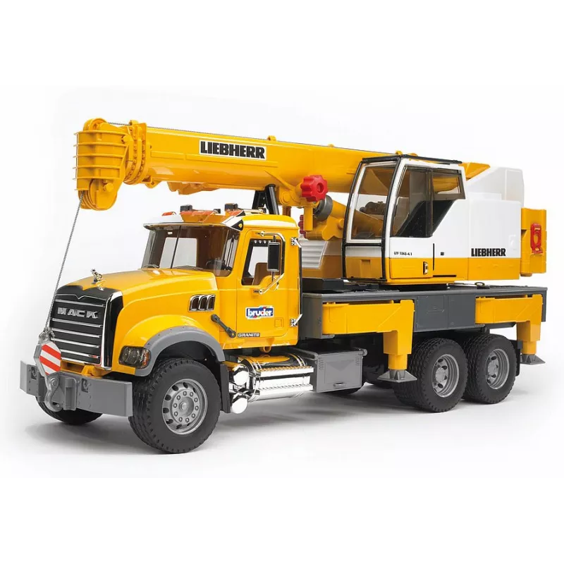 Camion Mack con grua Liebherr - Escala 1:16