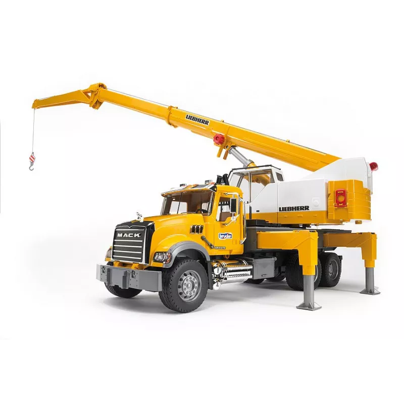 Camion Mack con grua Liebherr - Escala 1:16