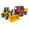 Camion Man TGA con excavadora FR 130 - escala 1:16