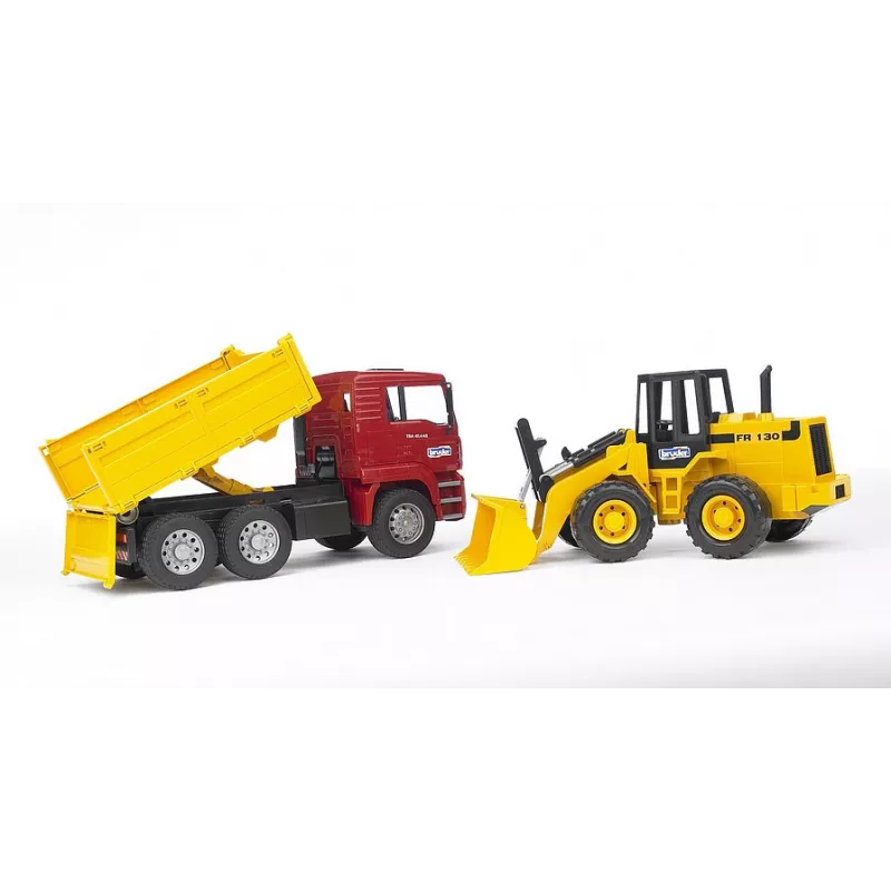 Camion Man TGA con excavadora FR 130 - escala 1:16