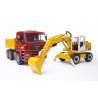 Camion Man TGA y Excavadora Liebherr - escala 1:16