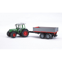 Tractor Fendt 209 S con remolque - Escala 1:16