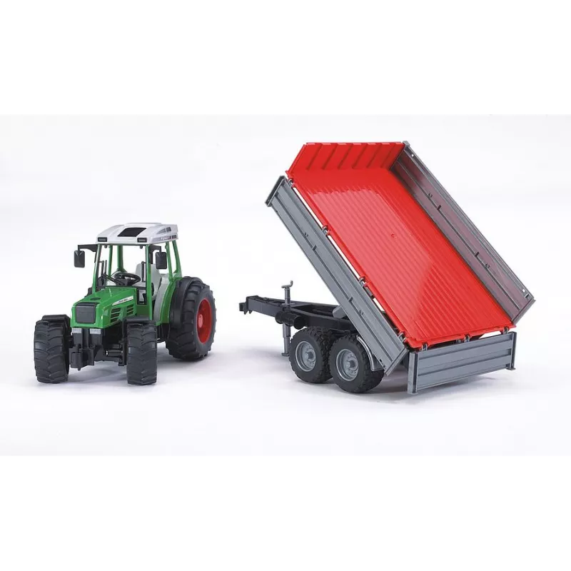 Tractor Fendt 209 S con remolque - Escala 1:16