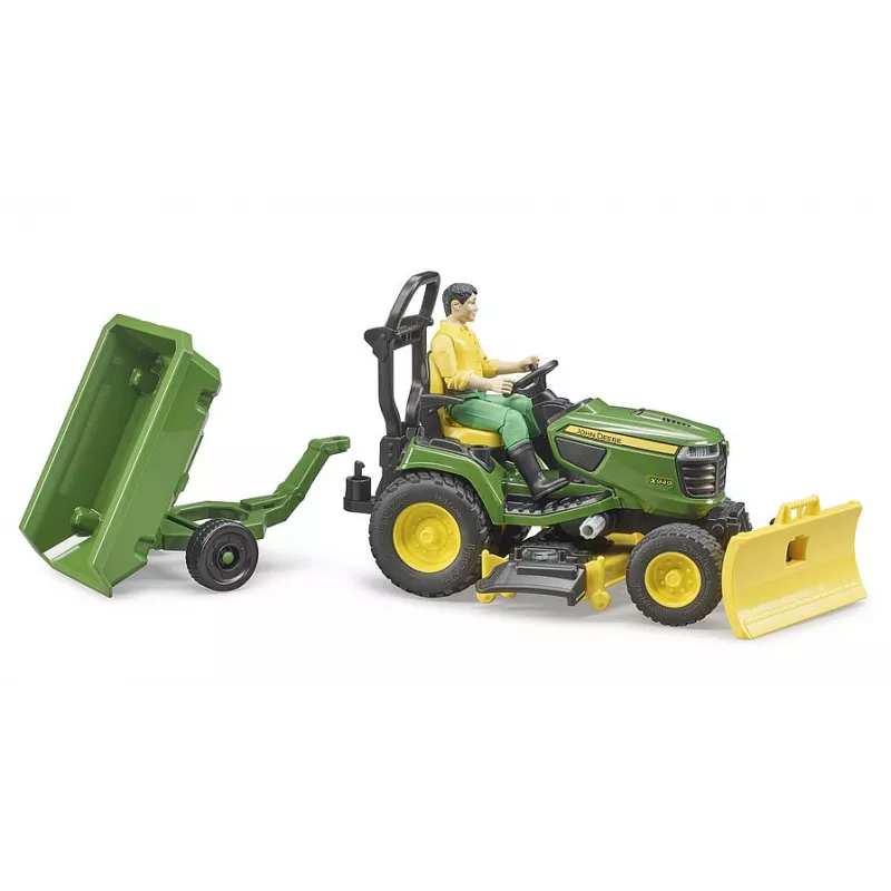 Cortacésped John Deere remolque y jardinero