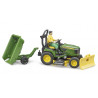 Cortacésped John Deere remolque y jardinero