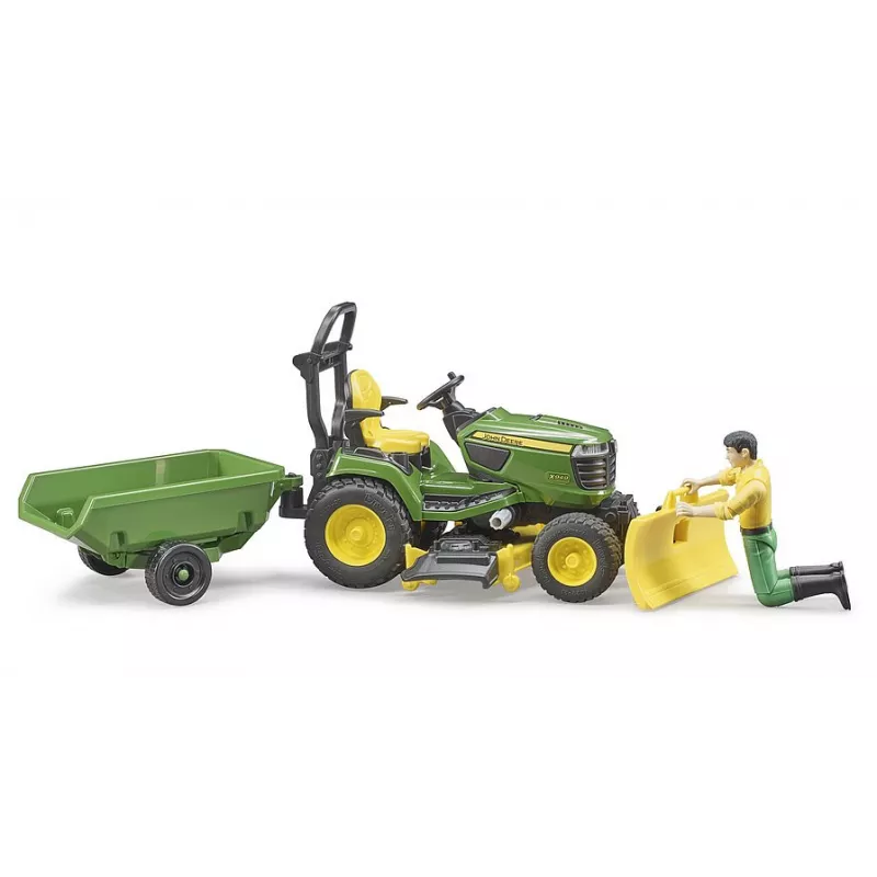 Cortacésped John Deere remolque y jardinero