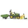 Cortacésped John Deere remolque y jardinero
