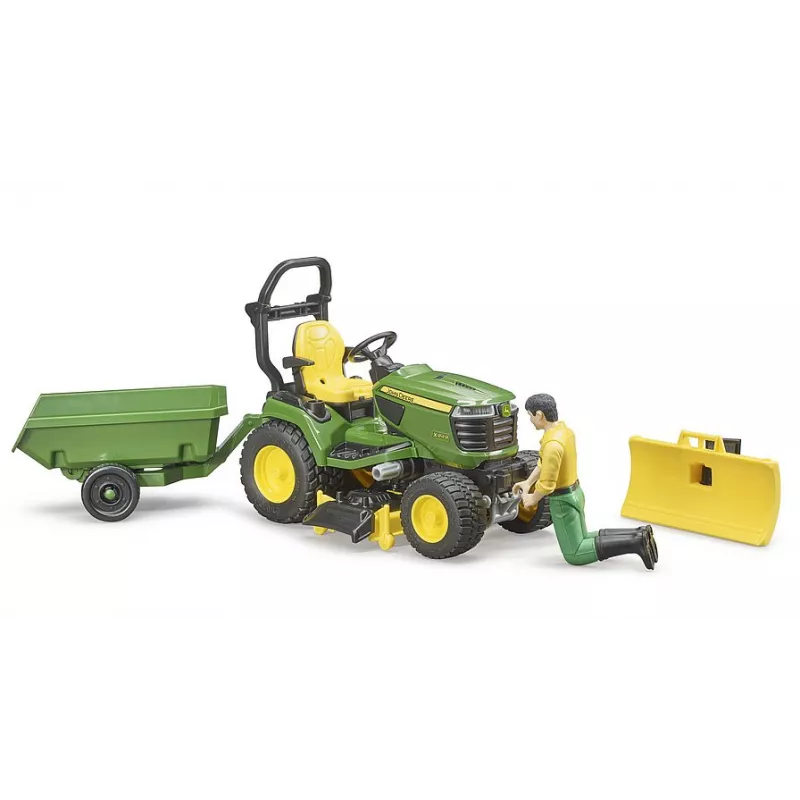 Cortacésped John Deere remolque y jardinero