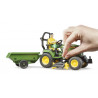 Cortacésped John Deere remolque y jardinero