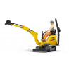JCB excavadora con muñeco - Escala 1:16