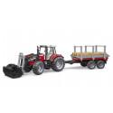 Massey Ferguson 7480 pala y remolque