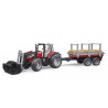 Massey Ferguson 7480 pala y remolque