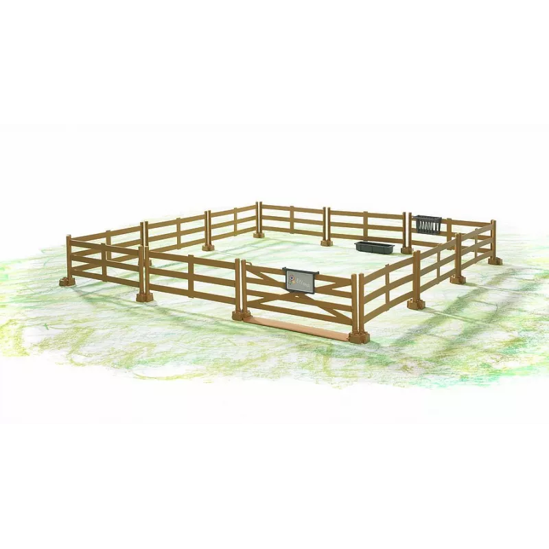 Valla para pastos marron