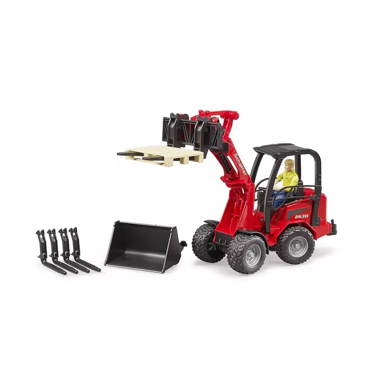 Schäffer Compact loader 2034 con figura y accesorios