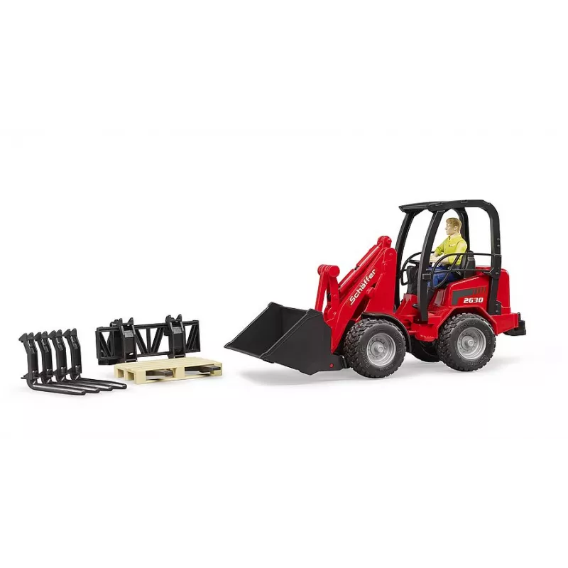 Schäffer Compact loader 2034 con figura y accesorios