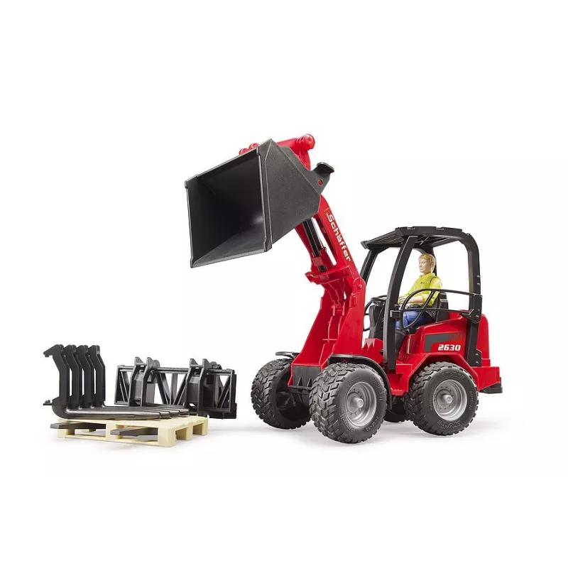 Schäffer Compact loader 2034 con figura y accesorios