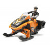 Snowmobil con conductor - escala 1:16